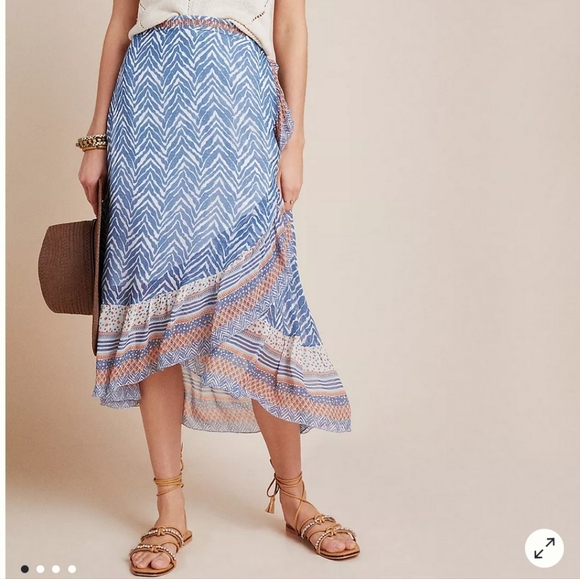 Anthropologie Skirts Bailey Midi Skirt Verb By Pallavi Singhee 6